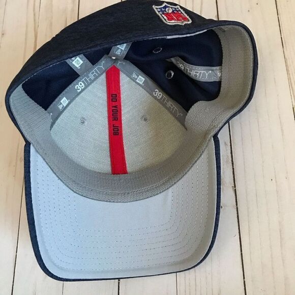 New England football New Era SZ L/XL ball cap hat Navy - Picture 3 of 5